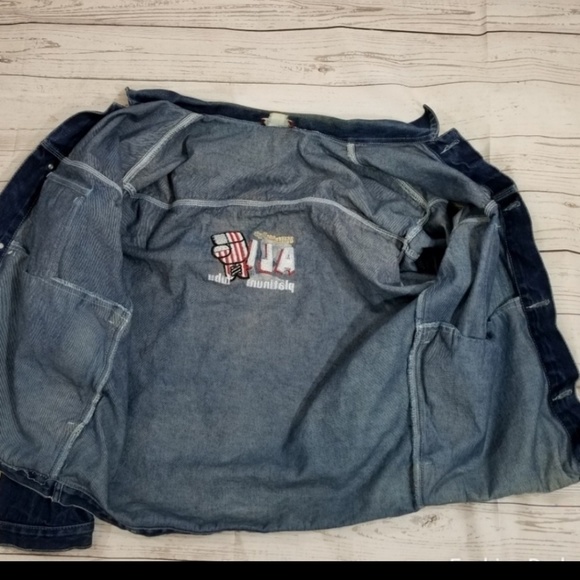 ⭐⭐SOLDEB⭐⭐FUBU PLATINUM DENIM JEAN JACKET ALI - Picture 8 of 8
